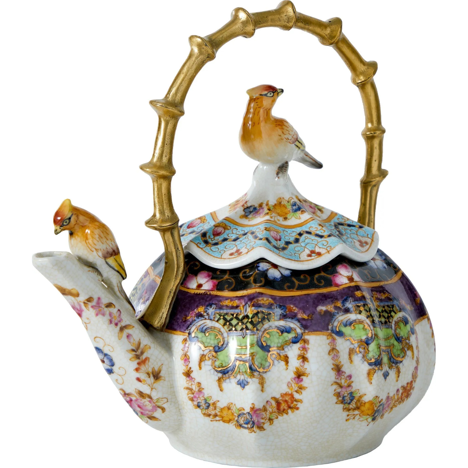 Чайник Glasar декоративный 22х15х22 см