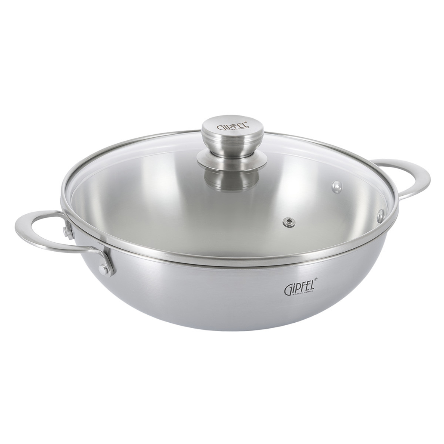 Вок Gipfel Welmar с крышкой 28x9 см, 3,5 л