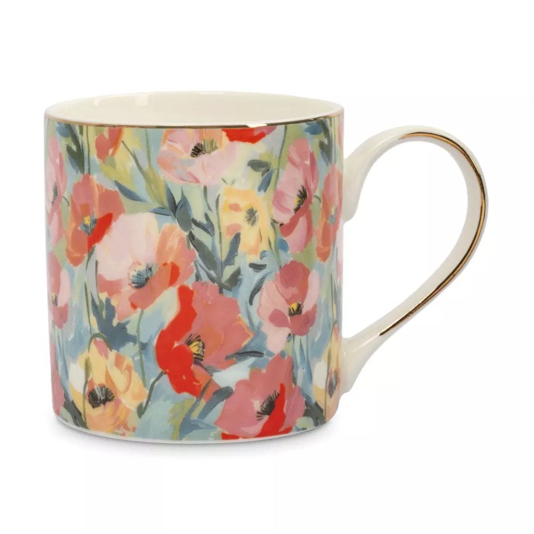 Кружка Anna Lafarg 380 мл акварельные цветы