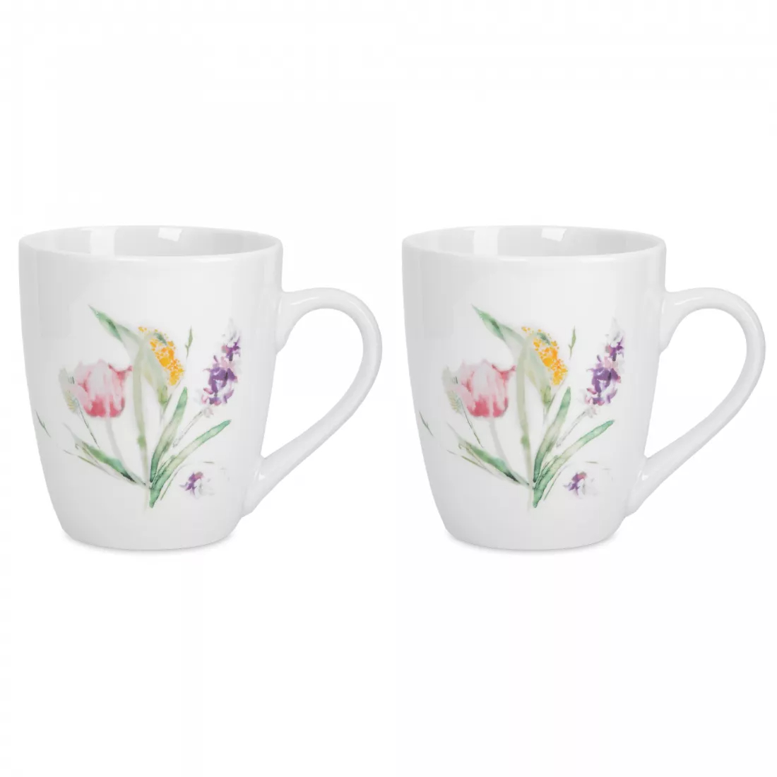Кружка Anna Lafarg 350 мл 2 шт Акварельные цветы