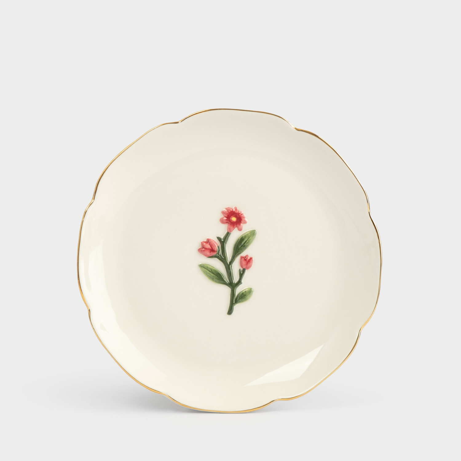 Тарелка десертная Anna Lafarg Gentle flower Фиолетовые цветы, 17 см