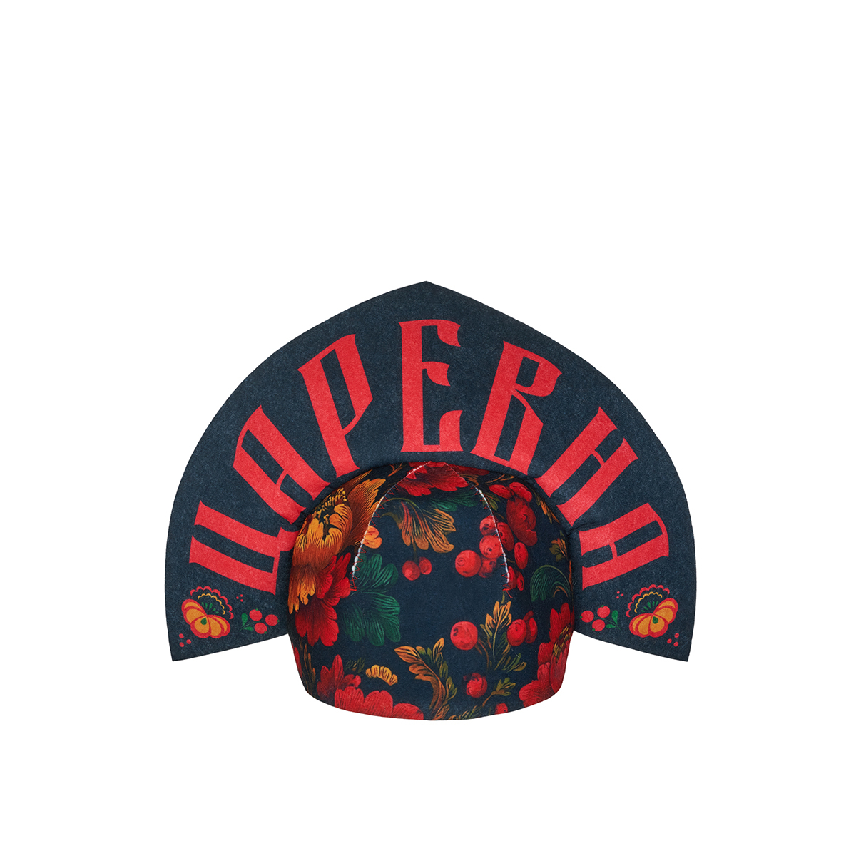 Шапка банная Eva Кокошник Хохлома с принтом