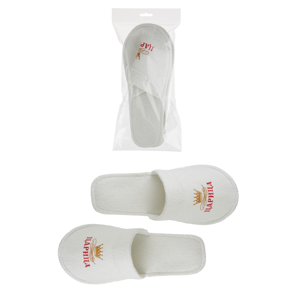 Тапки для бани и сауны Eva с вышивкой Царица