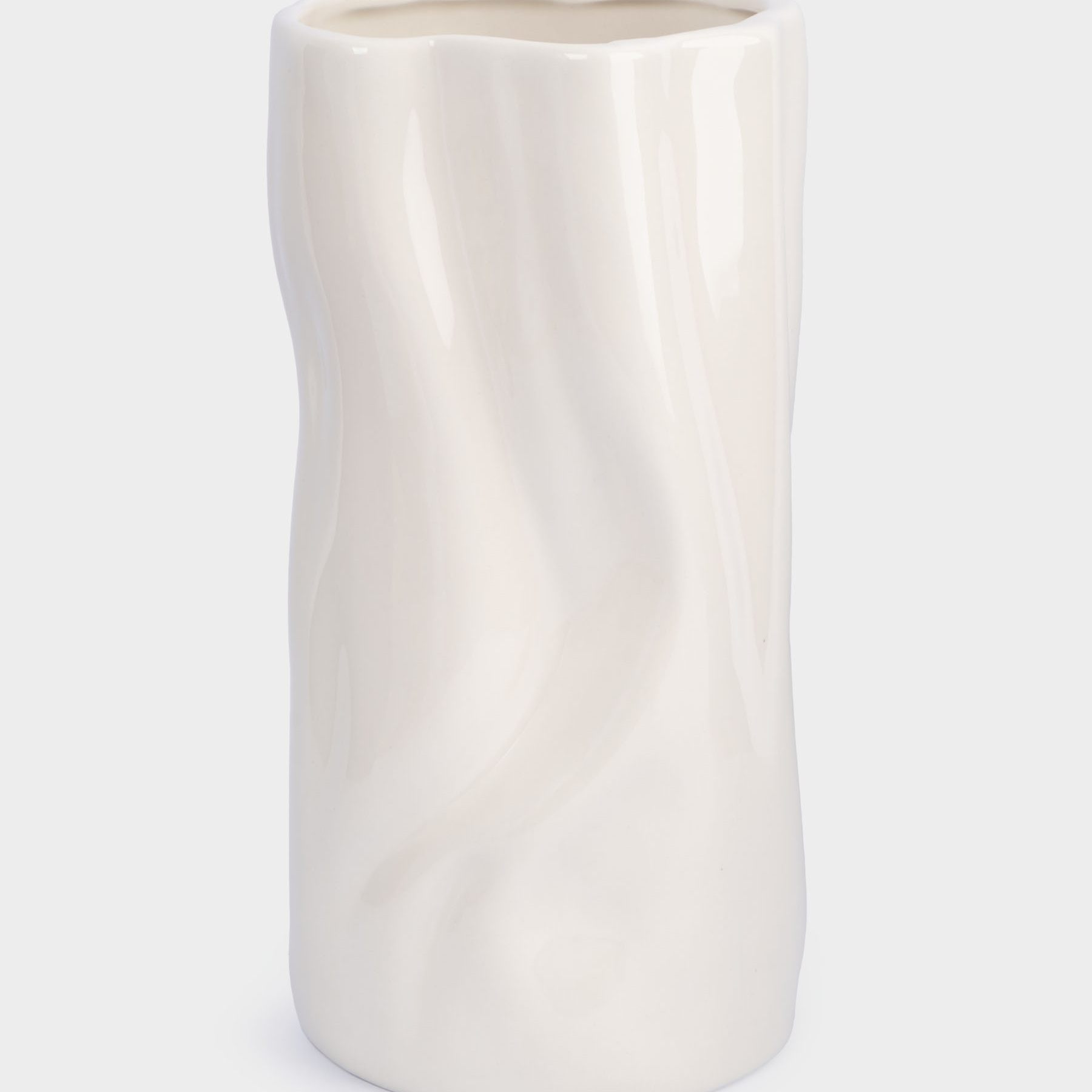 Ваза Anna Lafarg мятый эффект drapery 23 см керамика