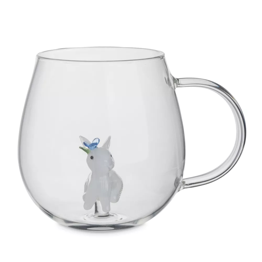 Кружка Anna Lafarg кролик с цветком 450 мл