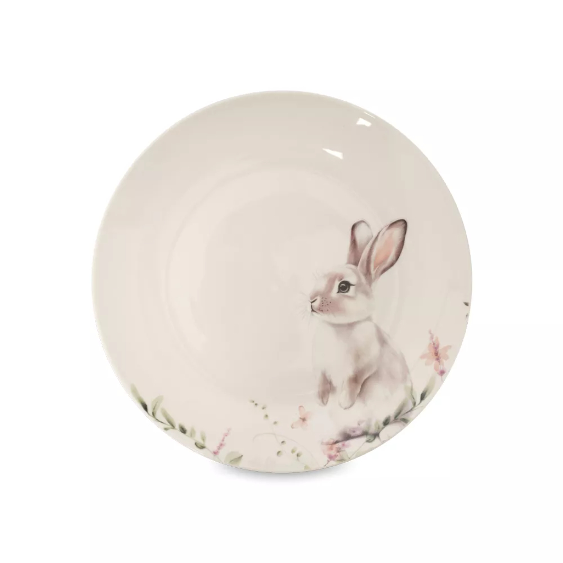 Тарелка закусочная Anna Lafarg кролик в цветах 20 см