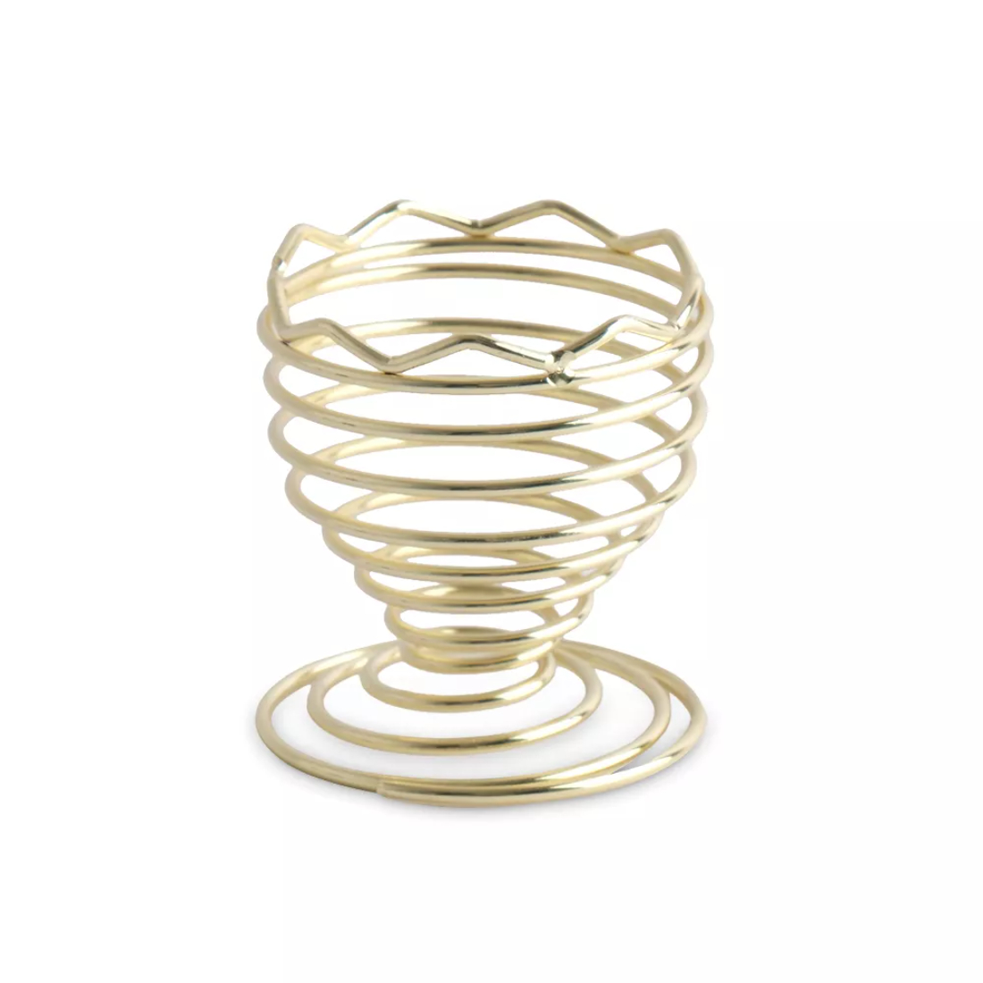 Подставка для яйца Anna Lafarg золотистая волны 5х5,5 см