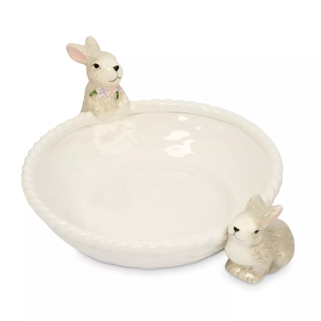 Ваза для фруктов Anna Lafarg кролики с корзинкой 26х6 см