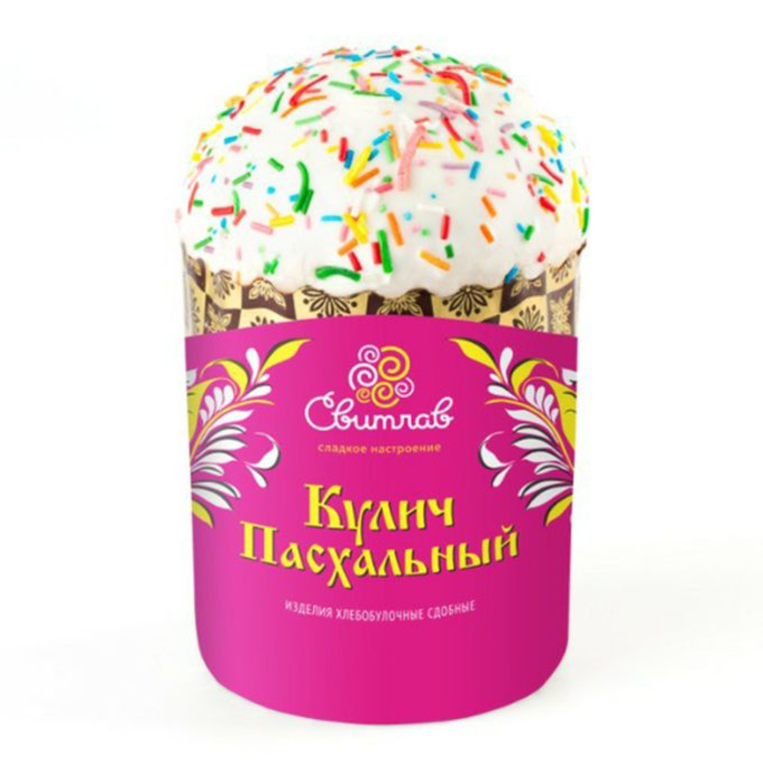 Кулич пасхальный Сладофф Пэндоро с клюквой, 130 г