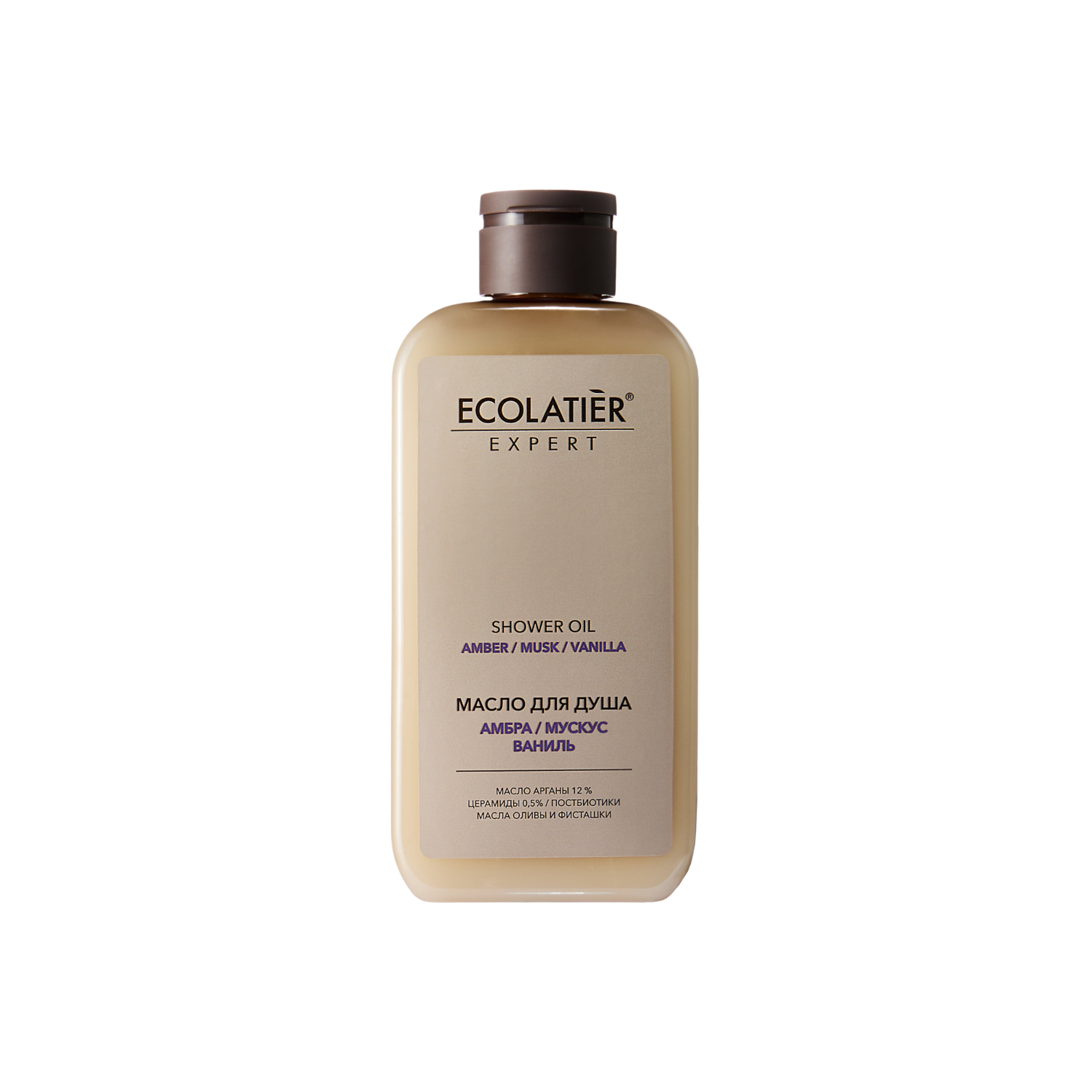 Масло для душа Ecolatier Expert амбра, мускус и ваниль 300 мл