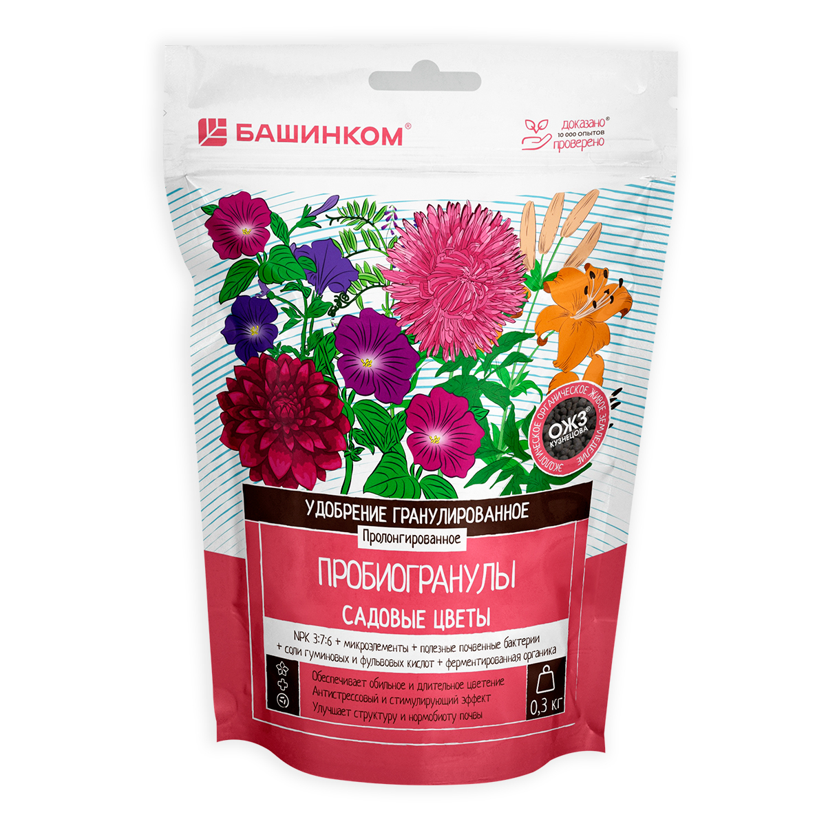 Пробиогранулы Гуми-Оми садовые цветы 0.3кг