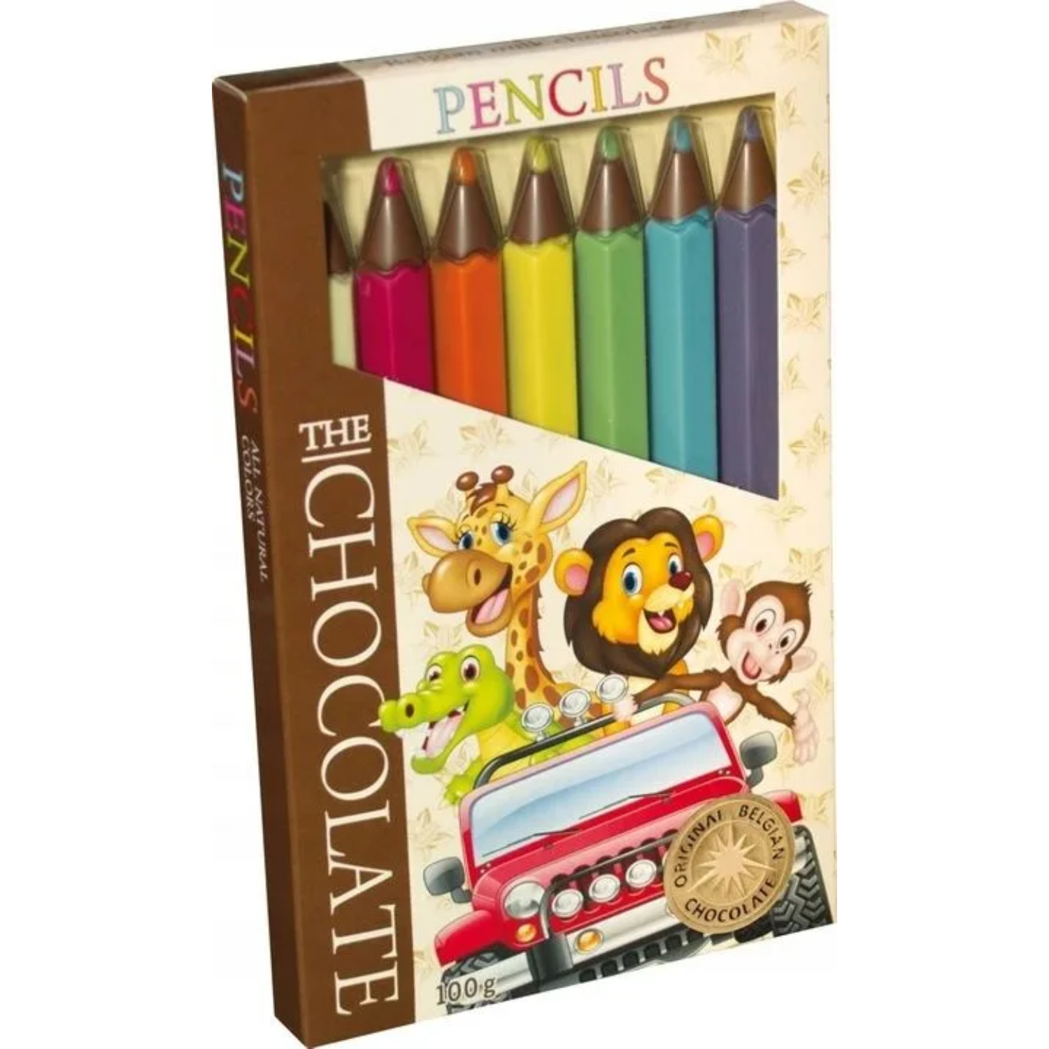 Шоколад молочный The Chocolate разноцветные карандаши 100 г