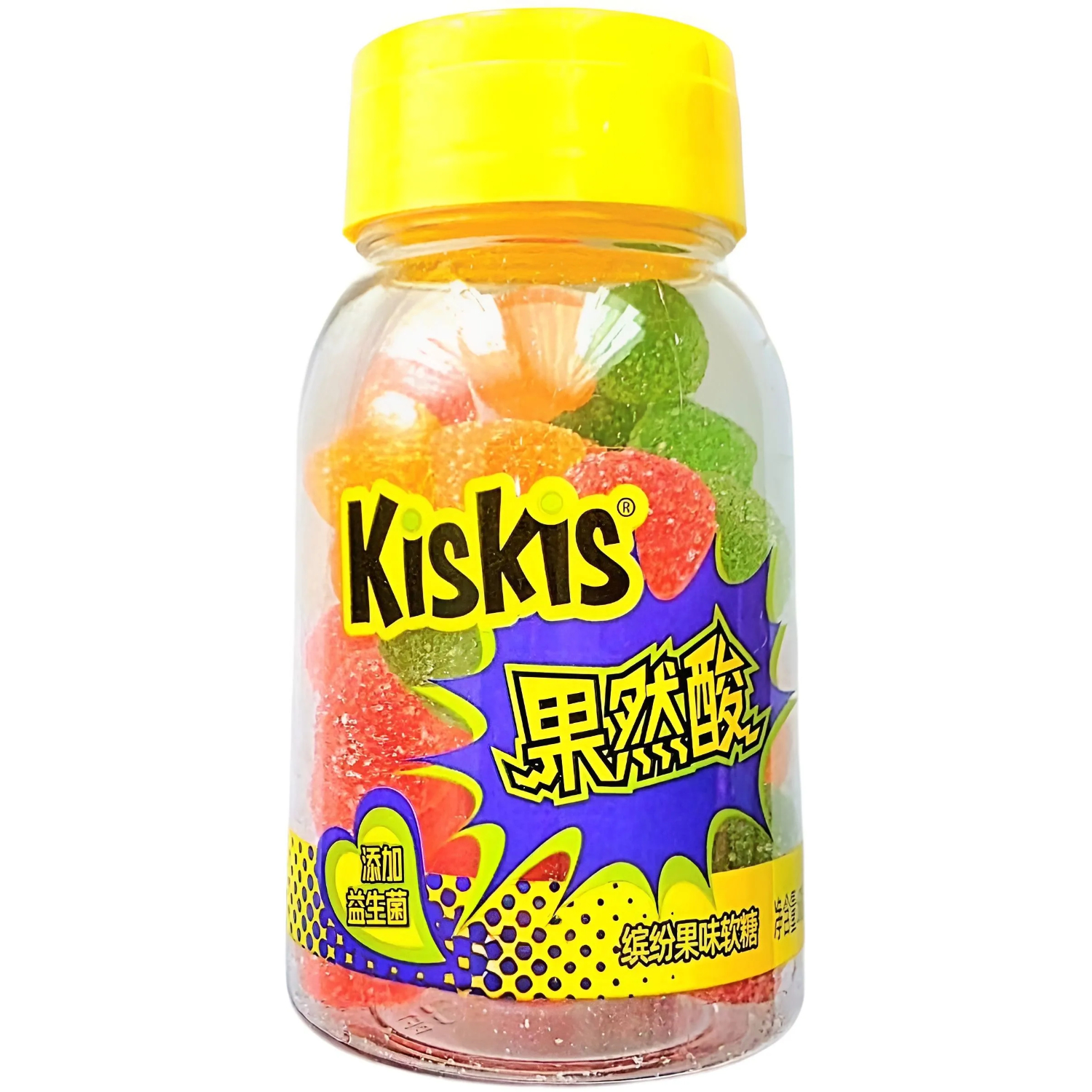 Конфета жевательные Kiskis кислые фрукты 68 г