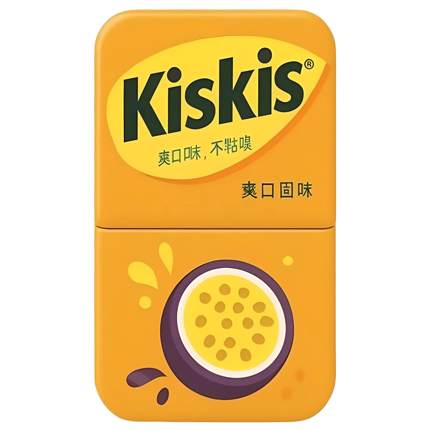 Конфеты мятные Kiskis без сахара, мята, маракуйя, 21 г