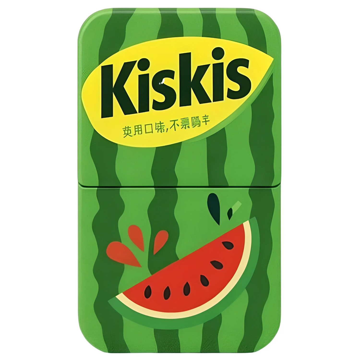 Конфеты мятные Kiskis без сахара, арбуз 21 г