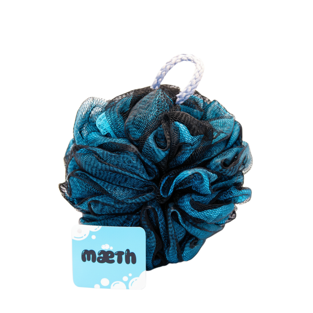 Мочалка-шар для тела Maeth My spa day голубая