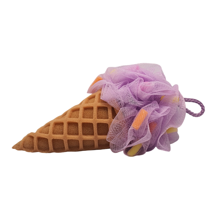 Мочалка для тела Maeth My spa day мороженое фиолетовая