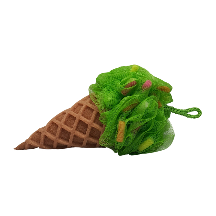 Мочалка для тела Maeth My spa day мороженое зелёная