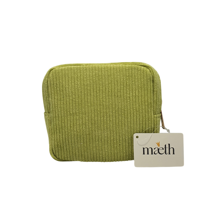 Косметичка Maeth  квадратная зелёная