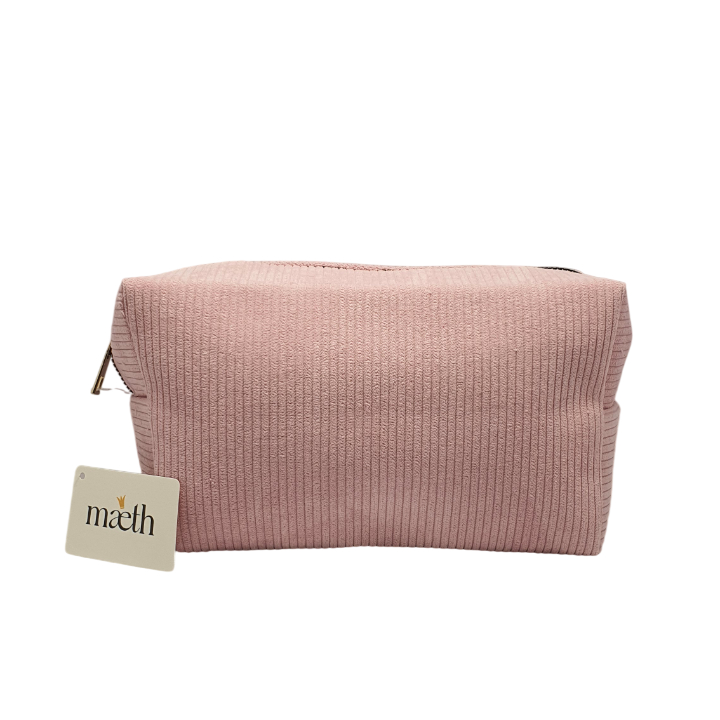 Косметичка-пенал Maeth вельветовая розовая