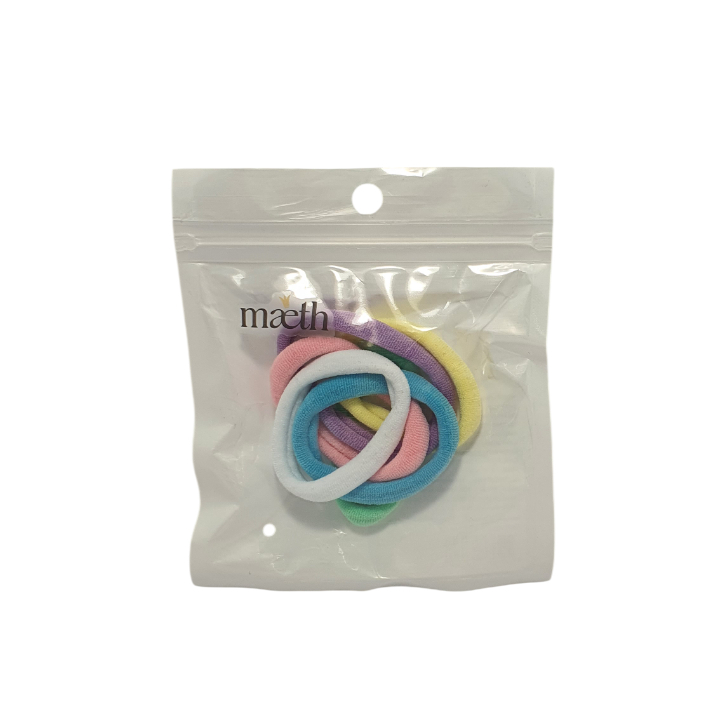 Набор резинок для волос Maeth Base тонкие мультиколор 6 шт