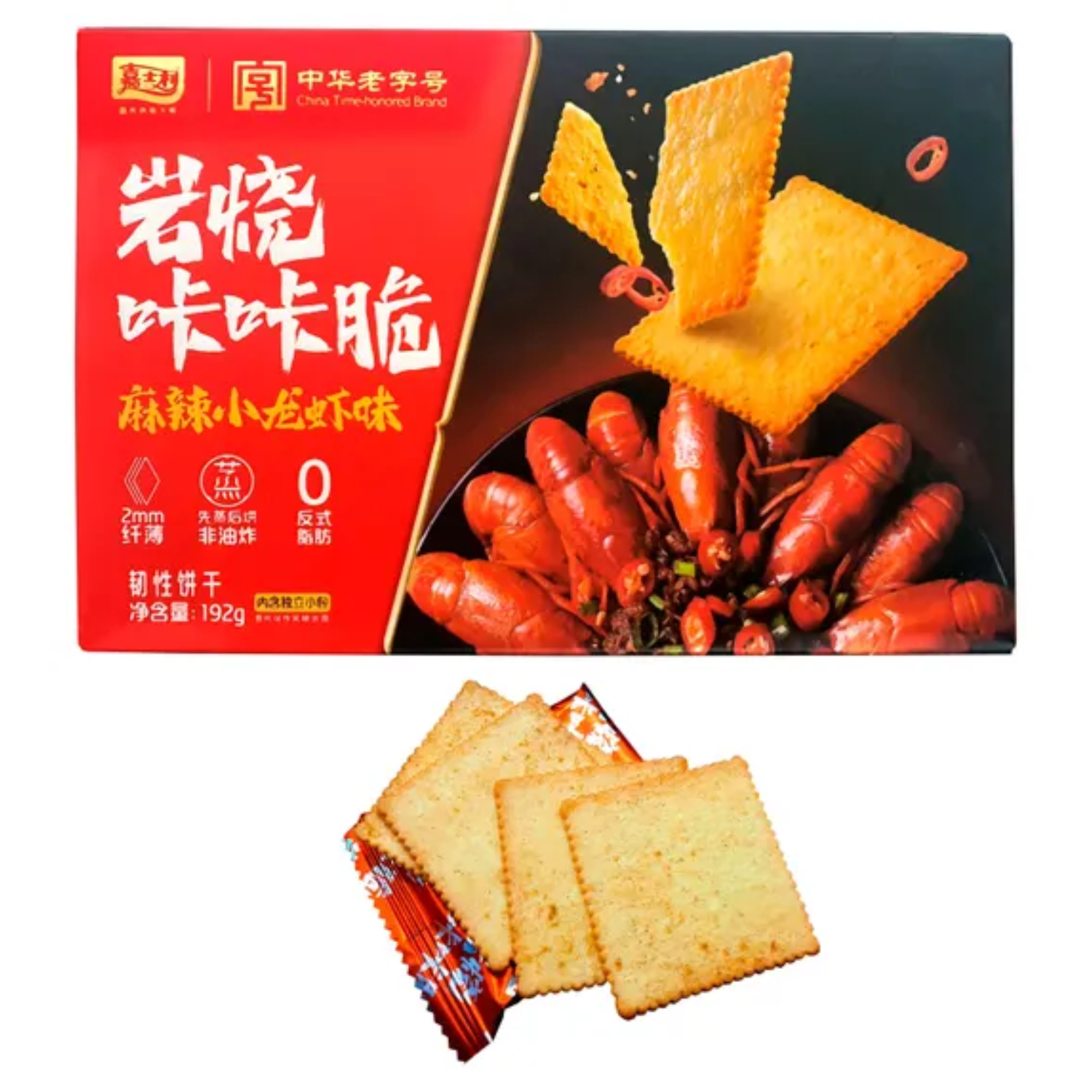 Печенье Jiashili картофельное, острые лангусты, 192 г