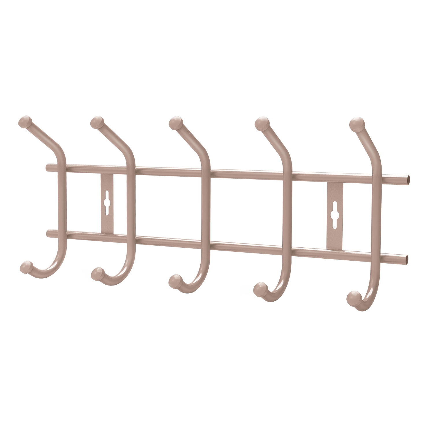 Вешалка настенная Ника 8 крючков бежевый металлик 46,5х19х8 см
