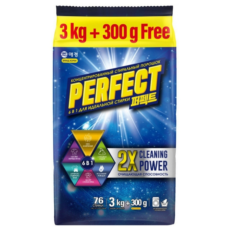 Порошок стиральный Perfect Мульти солюшн 3,3 кг