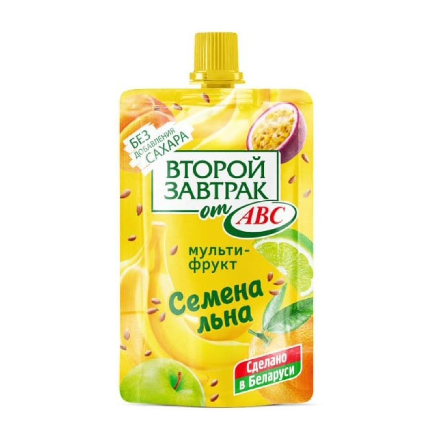 Десерт АВС Мультифрукт с семенами льна, дой-пак, 200 г