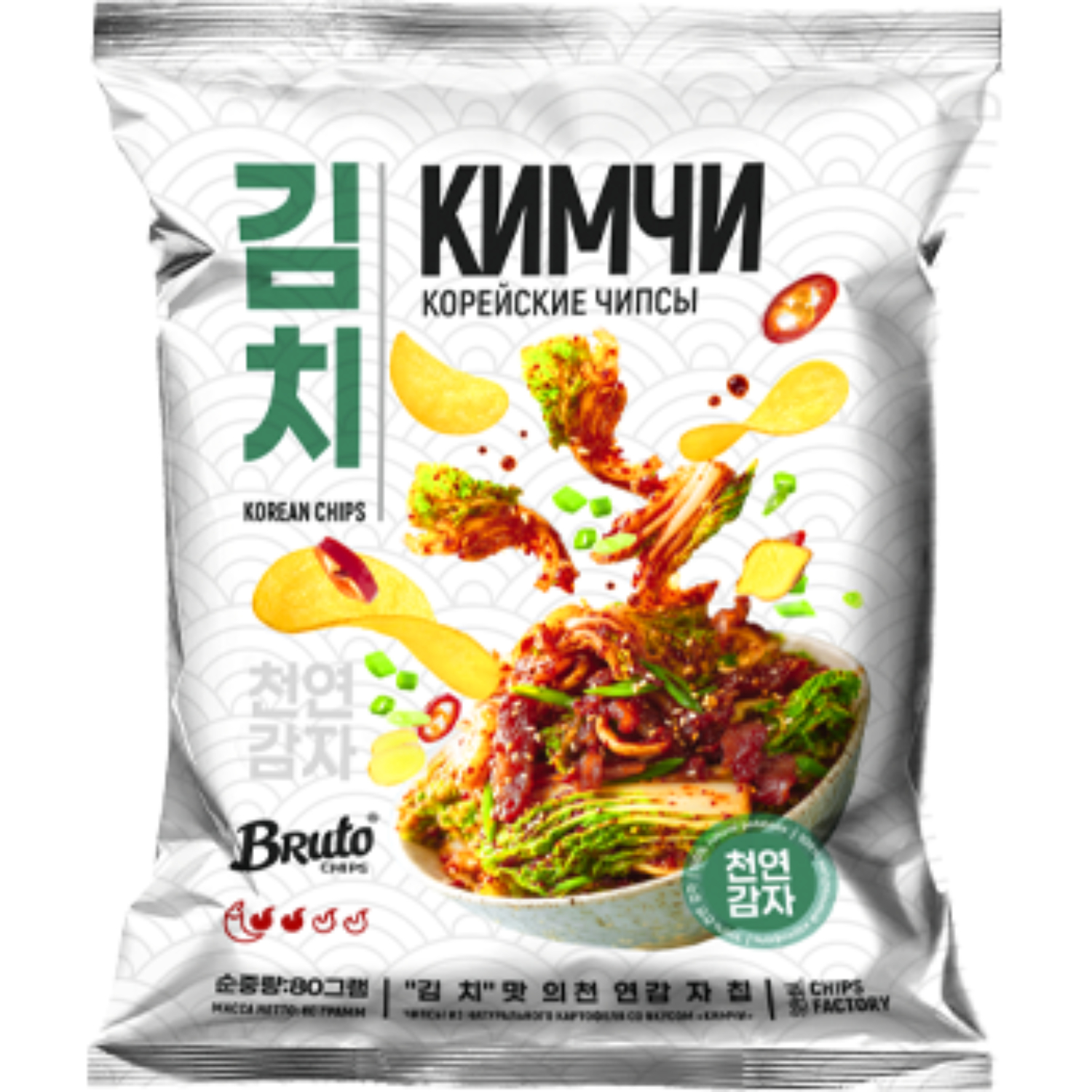 Картошка Bruto Asian классика кимчи 80 г