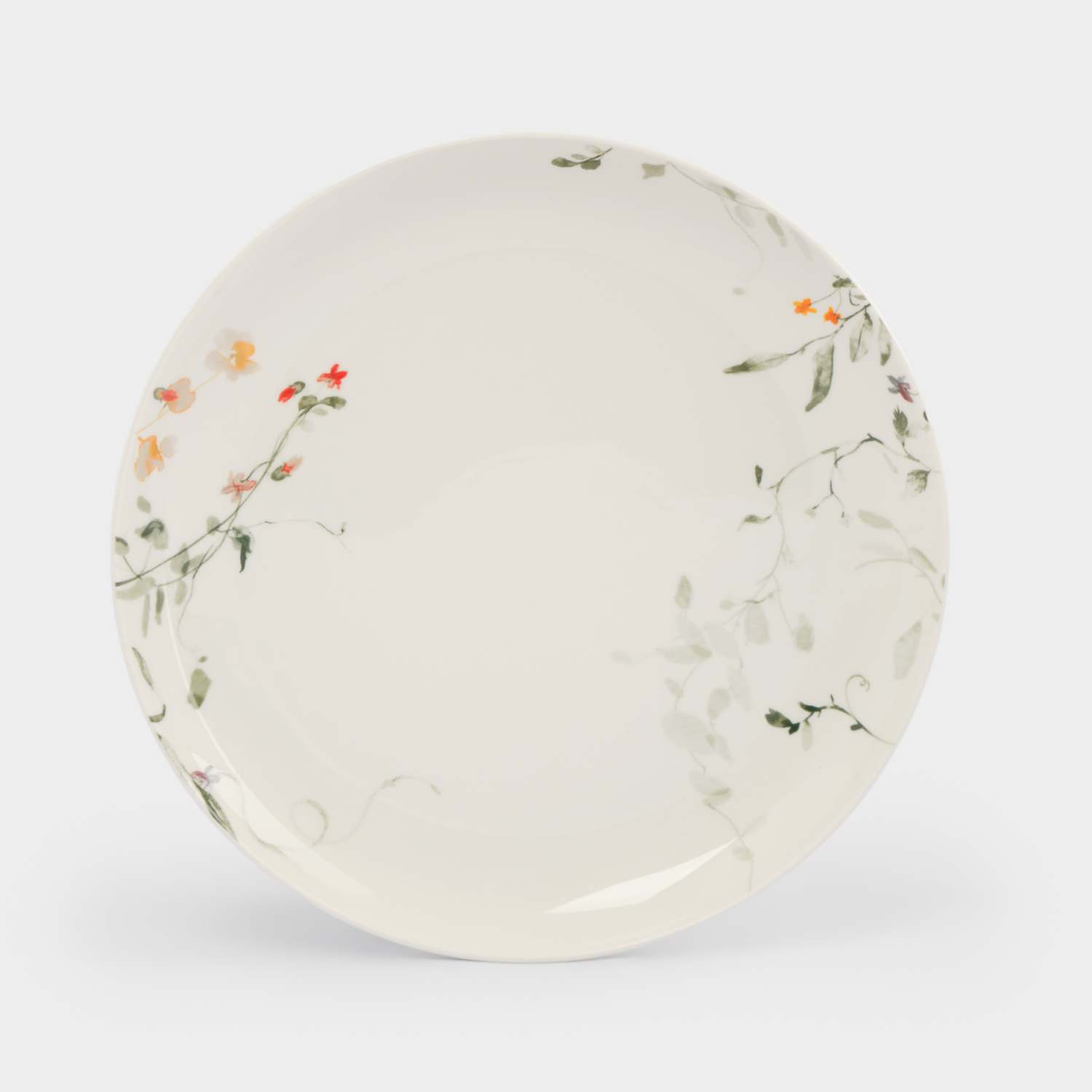 Тарелка Anna Lafarg обеденная цветы и листья 27 см