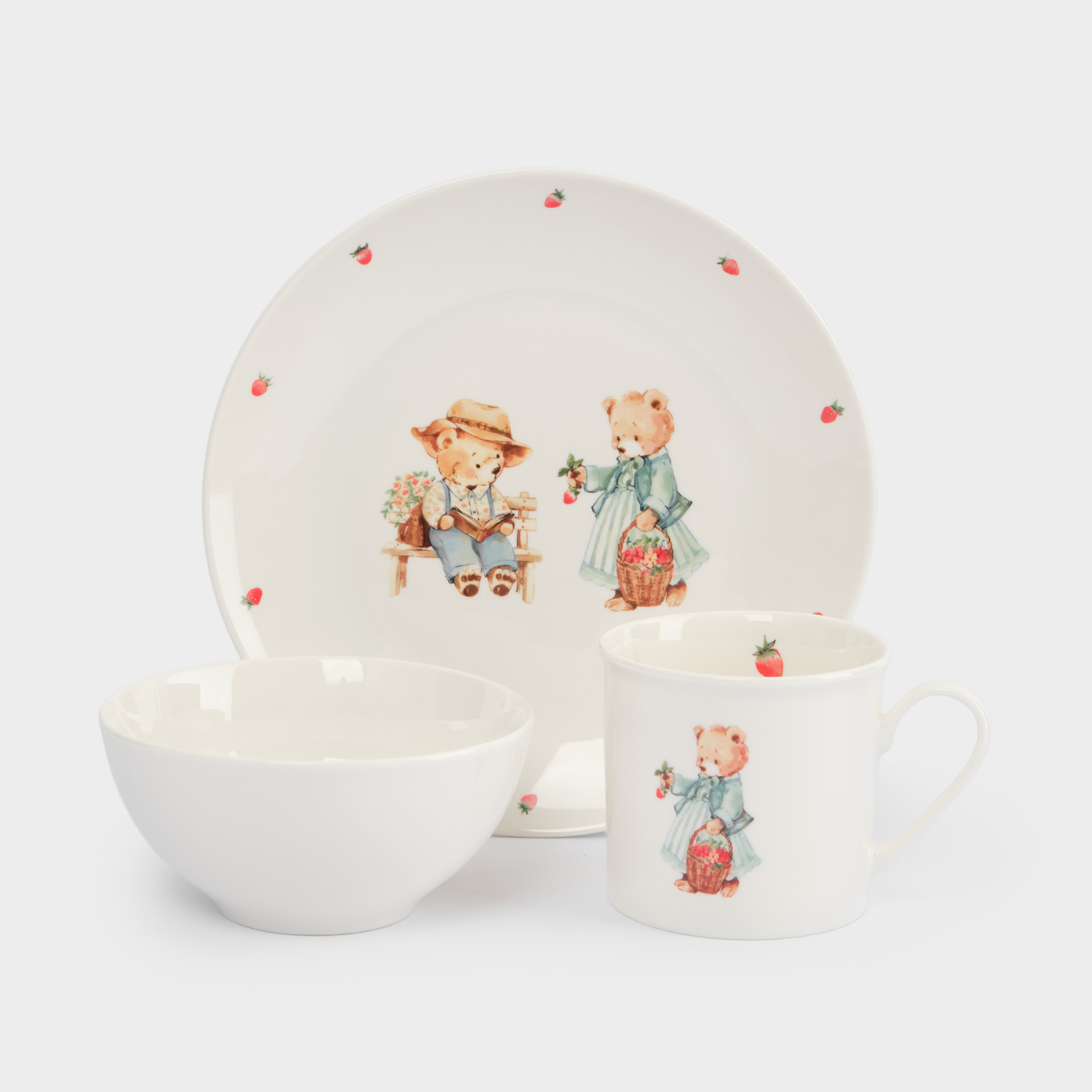 Набор детской посуды Anna Lafarg Мишки, 3 предмета