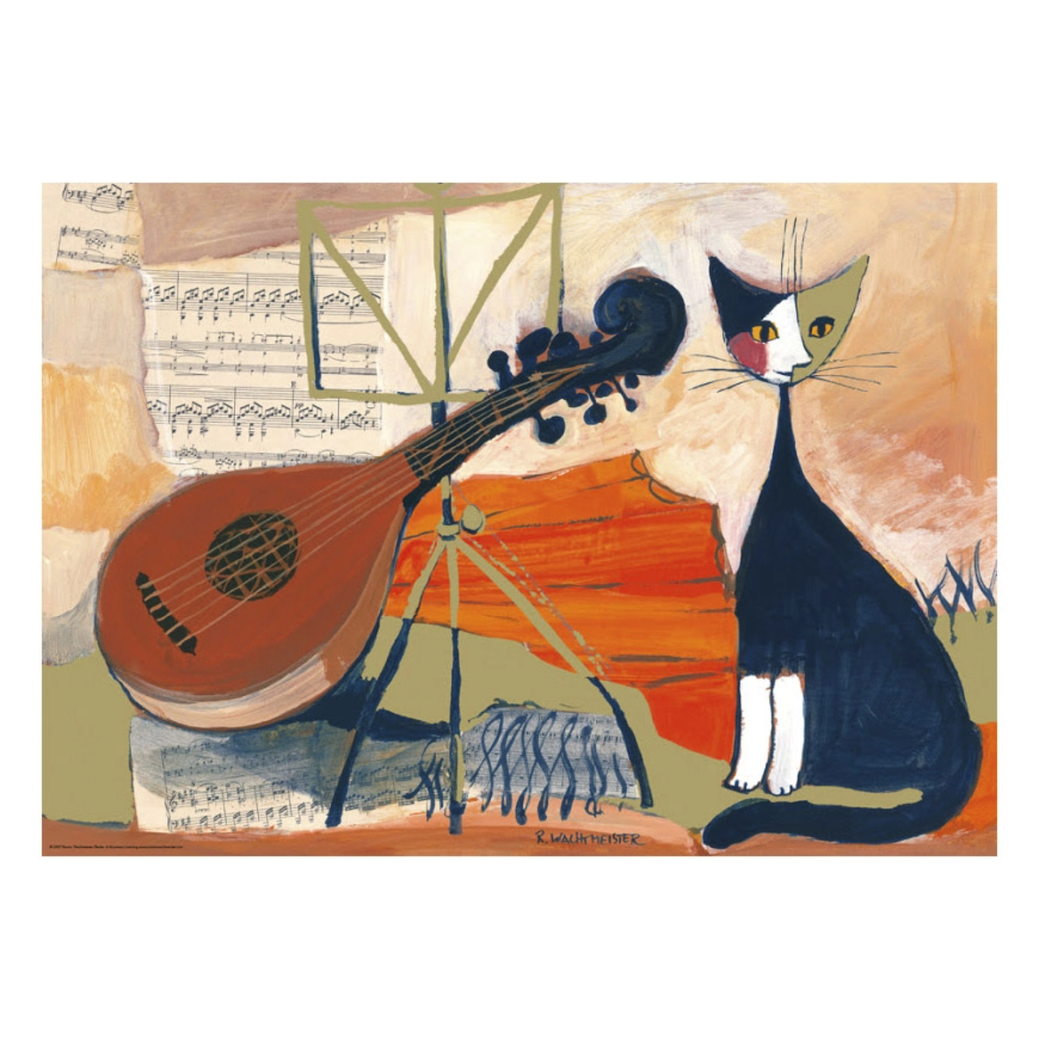 Набор подставок GenLex из пробки, Музыкант, 4 шт