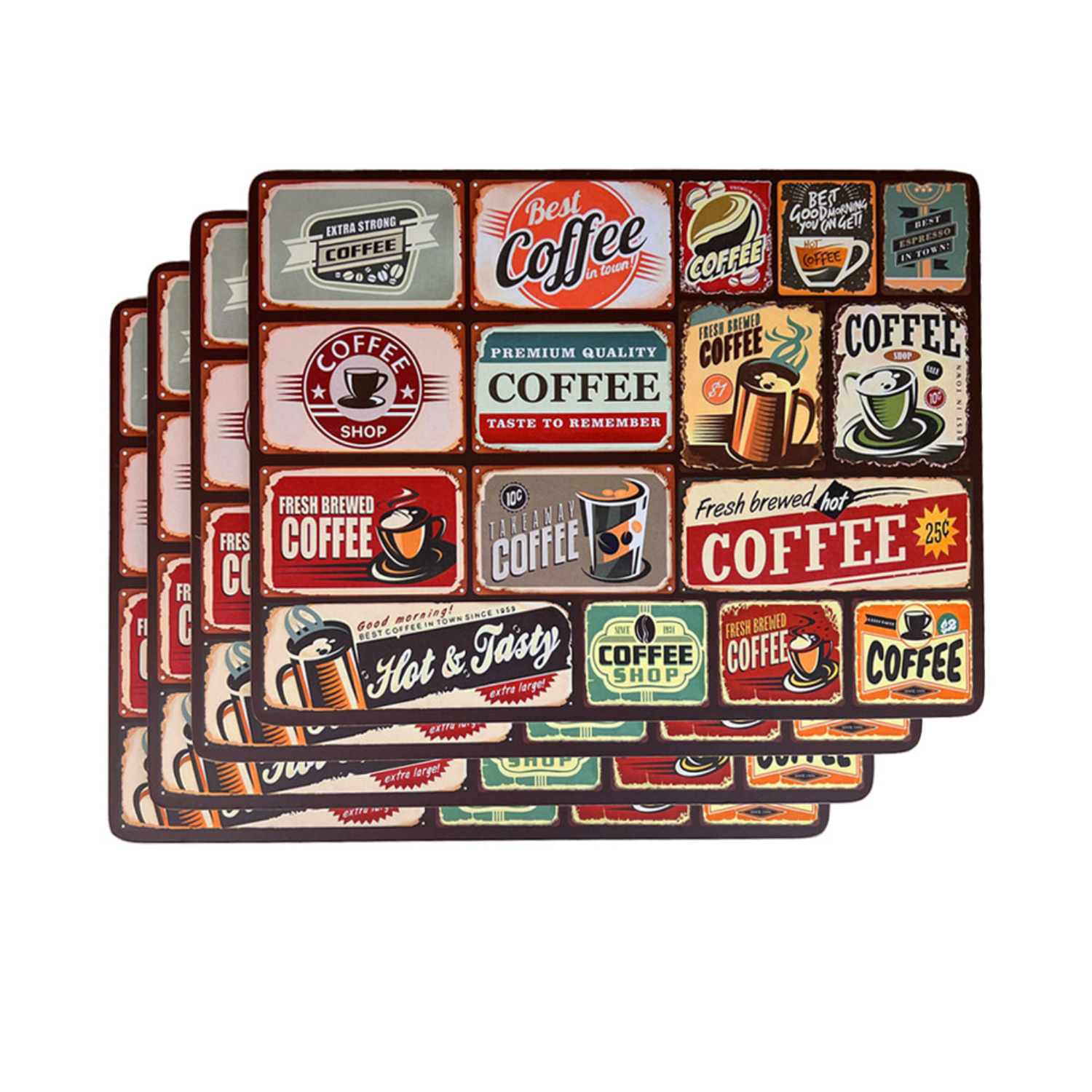 Набор подставок GenLex из пробки, Этикетки, 4 шт