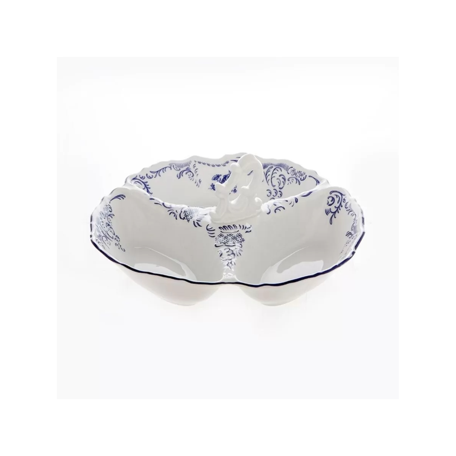 Менажница Bernadotte Small синие мелкие цветы 23 см