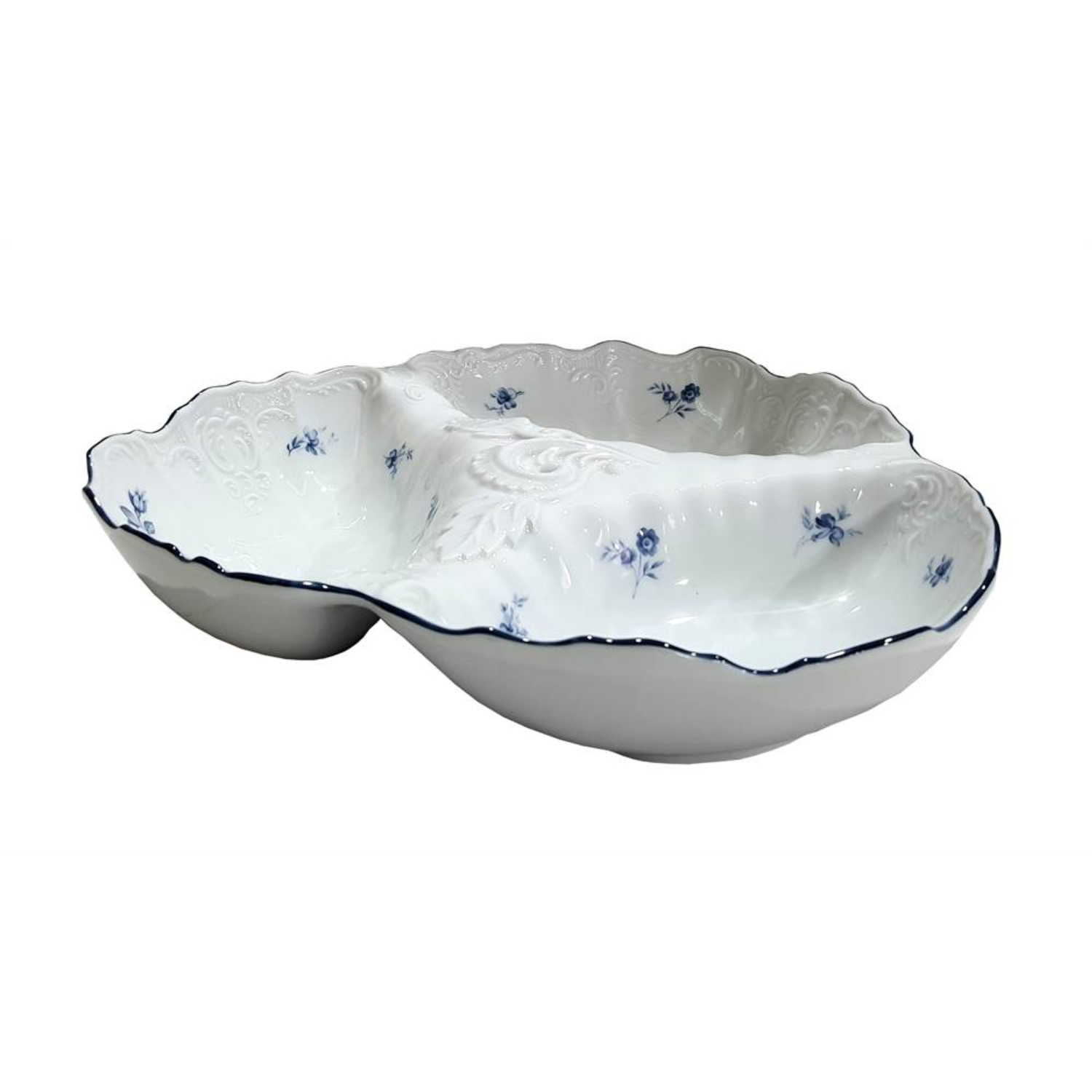 Менажница Bernadotte синие мелкие цветы 30 см