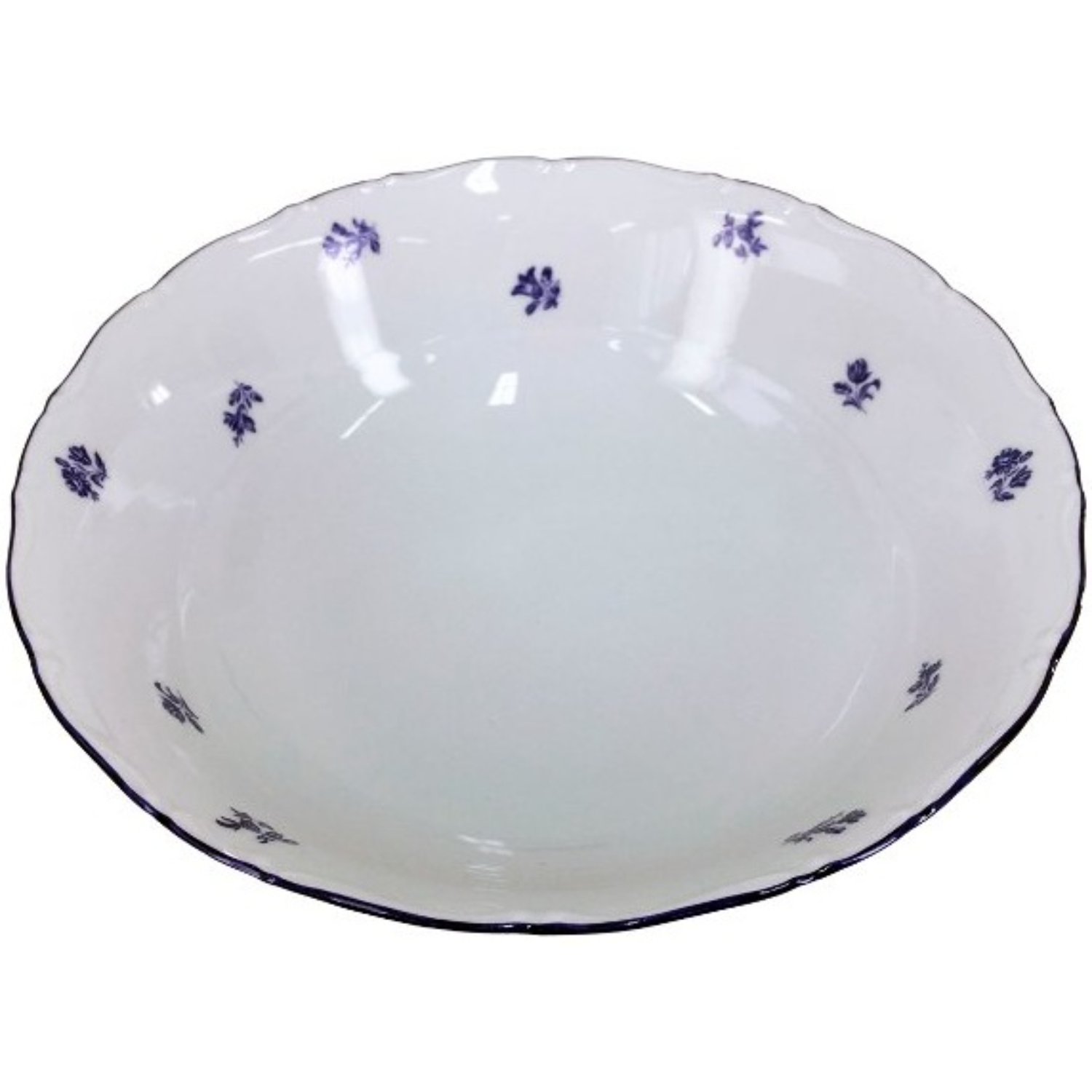 Салатник Thun 1794 Офелия мелкие синие цветы, круглый, 13 см