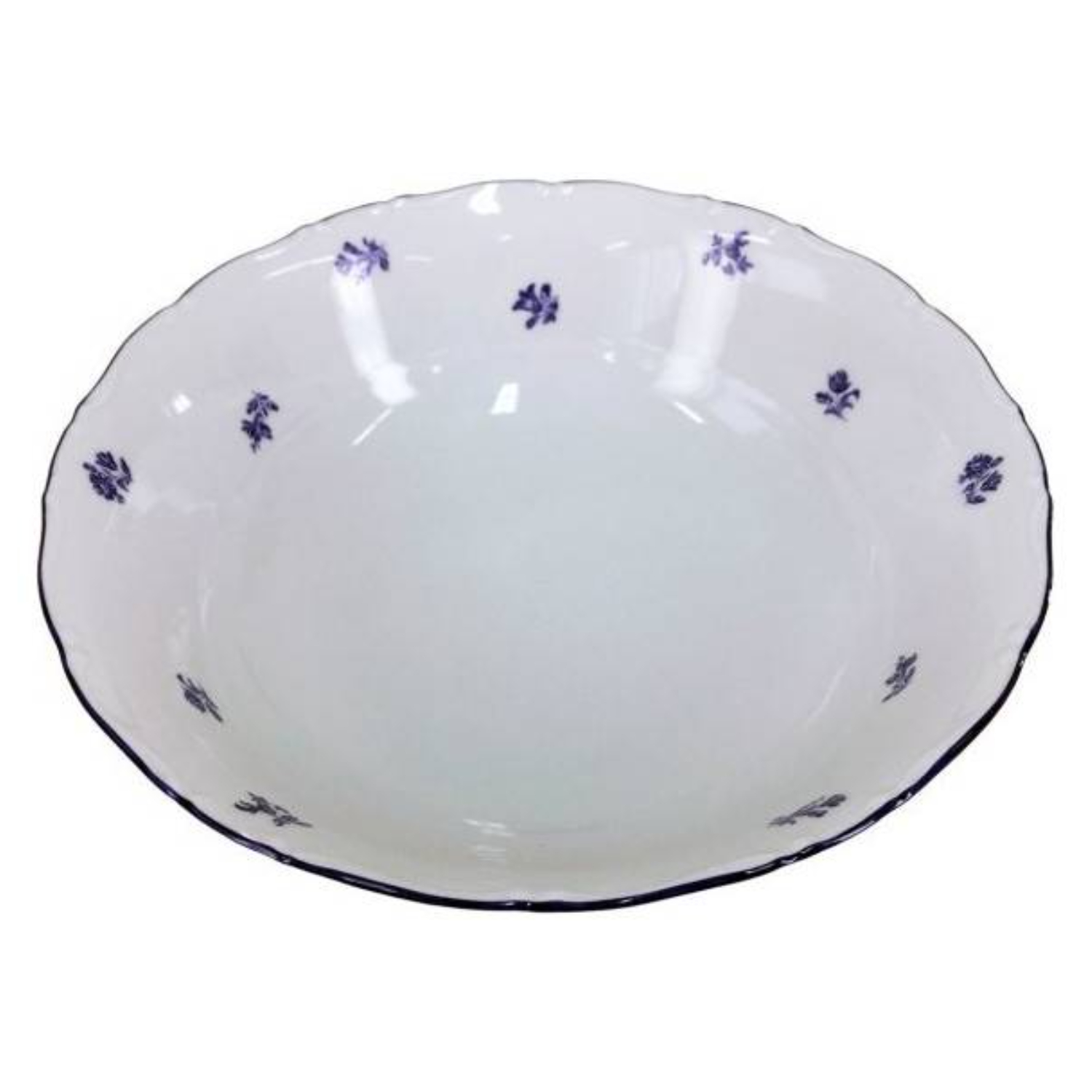 Салатник Thun 1794 Офелия мелкие синие цветы, круглый, 16 см