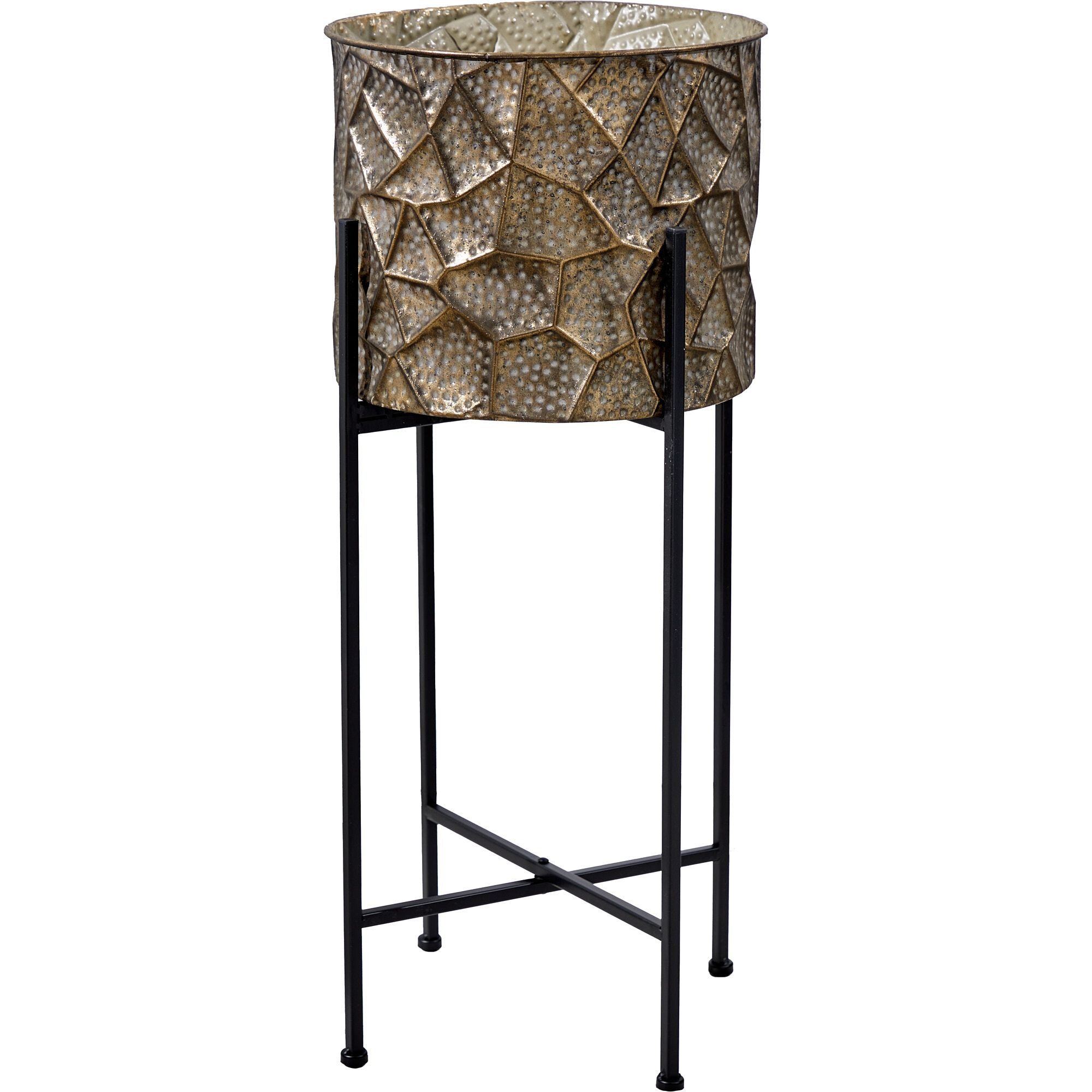 Кашпо напольное Glasar Каир на подставке 35х35х80 см