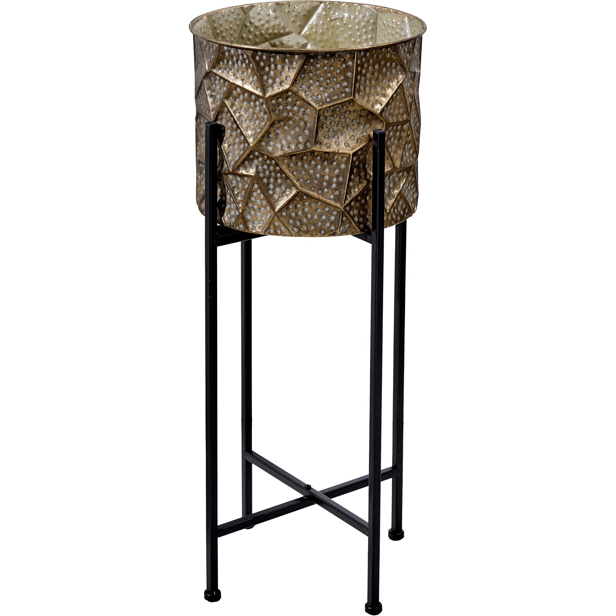 Кашпо напольное Glasar Каир на подставке 29х29х71 см