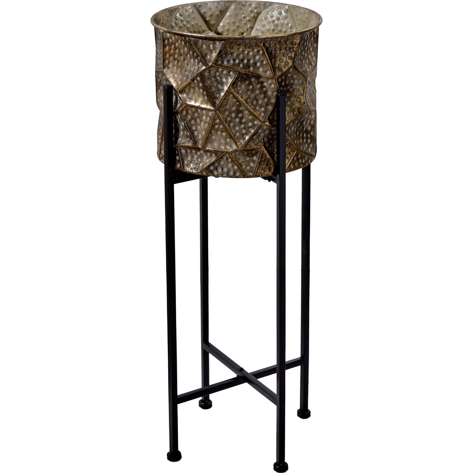 Кашпо напольное Glasar Каир на подставке 24х24х64 см