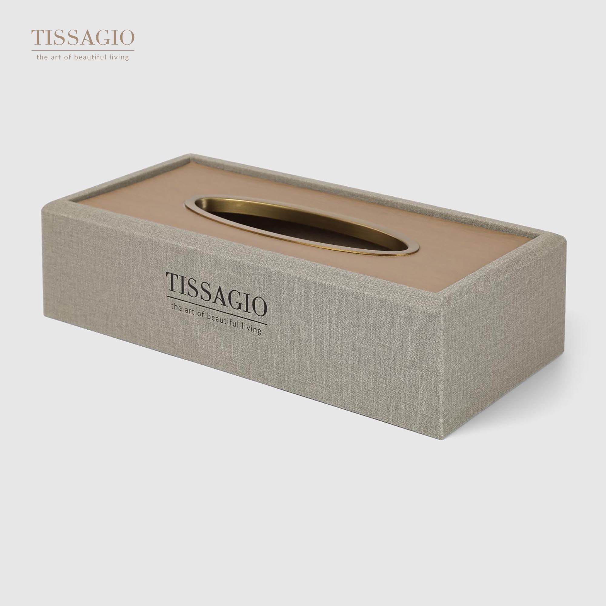 Салфетница Tissagio серая 24х12,5х6,5 см
