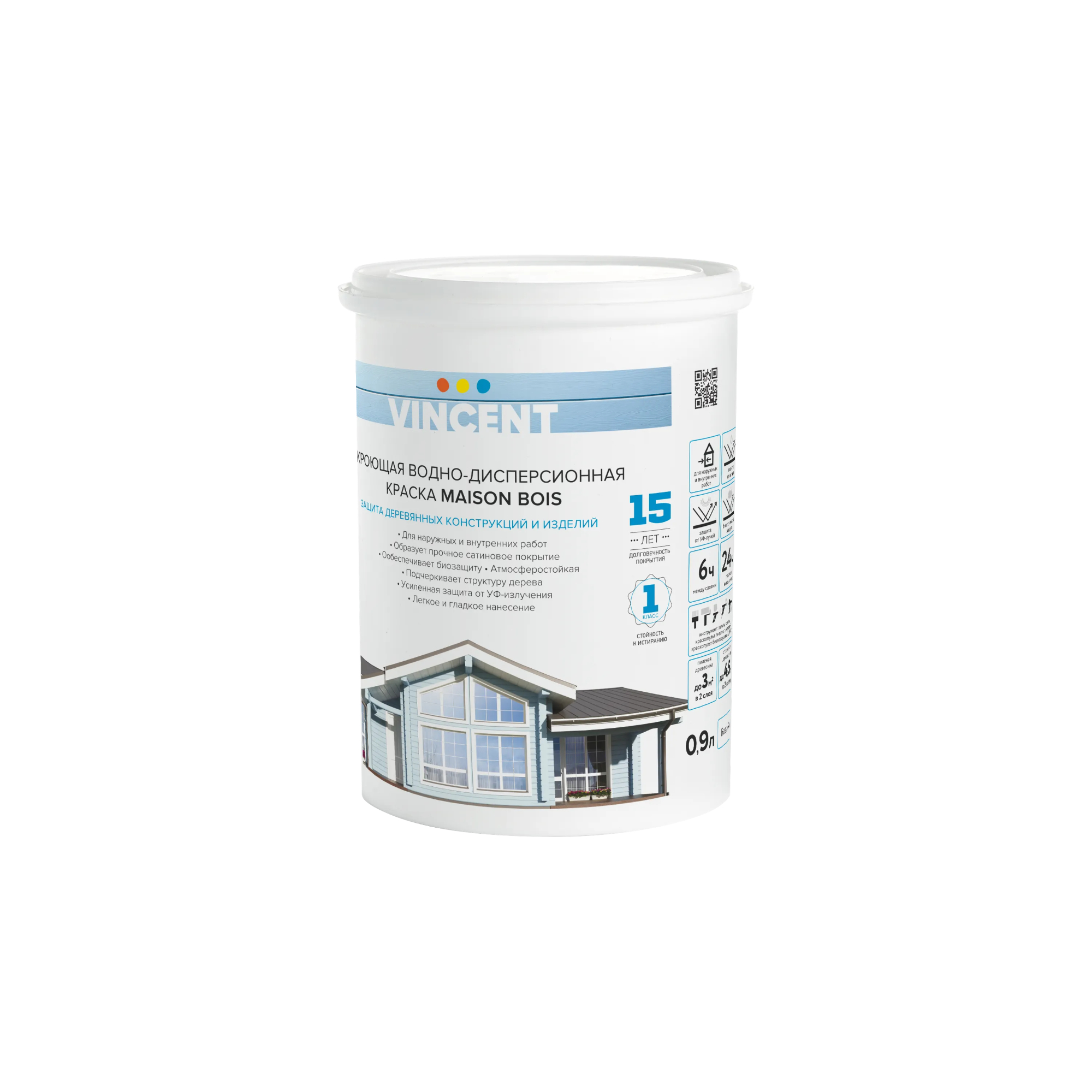 Краска кроющая Vincent мэзон ан буа база с 0.9л