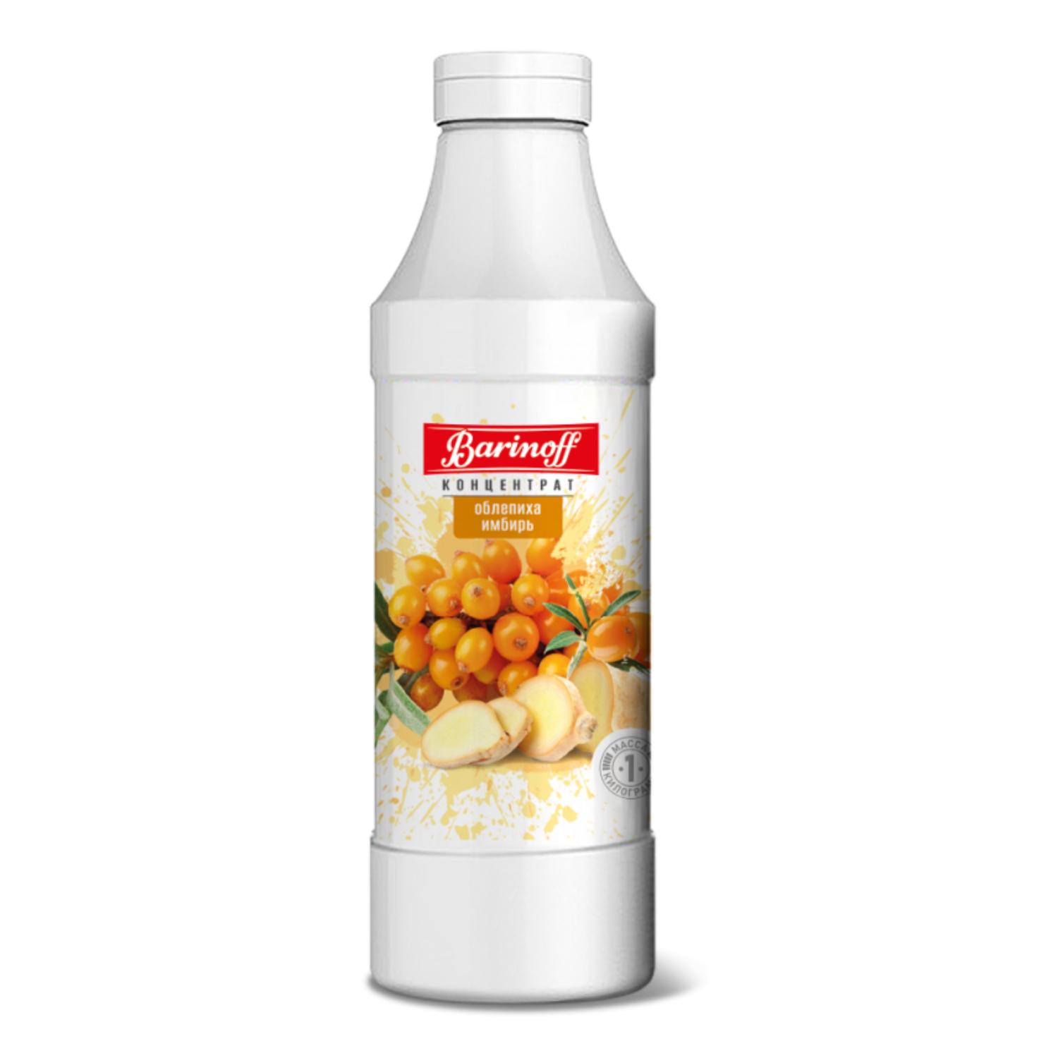 Концентрат Barinoff облепиха, имбирь, пластиковая бутылка, 1 кг