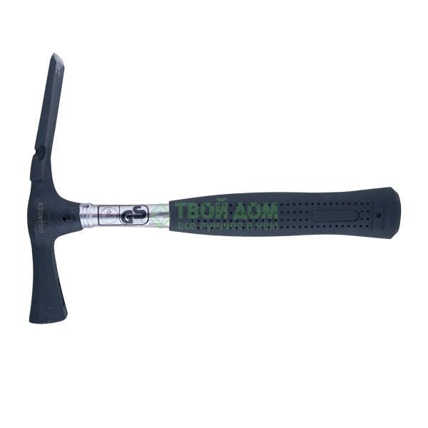 

Молоток каменщика BRIGADIER с трубчатой ручкой, Серебристый;синий