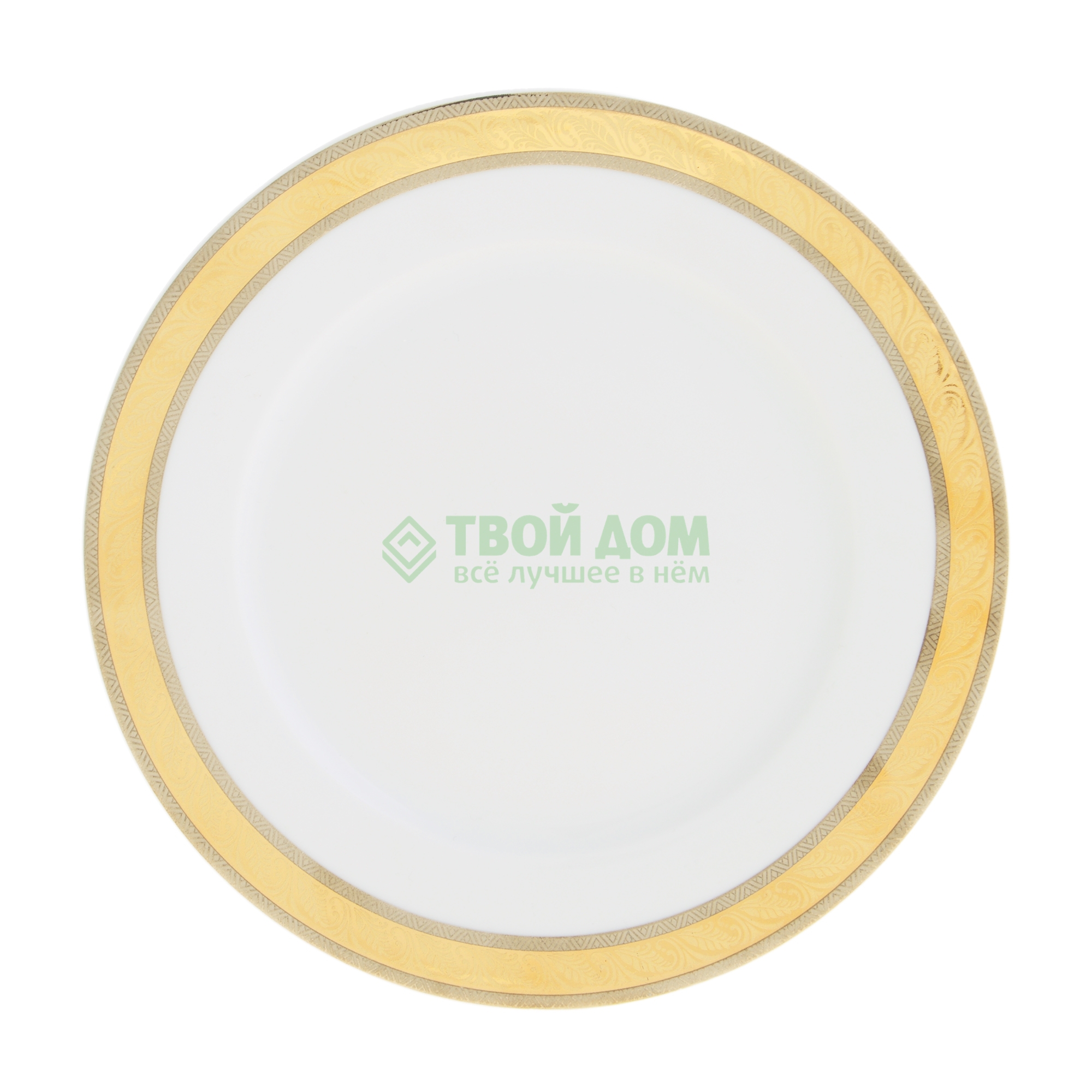 

Тарелка десертная Thun Кристина 19 см, Серебристый;белый