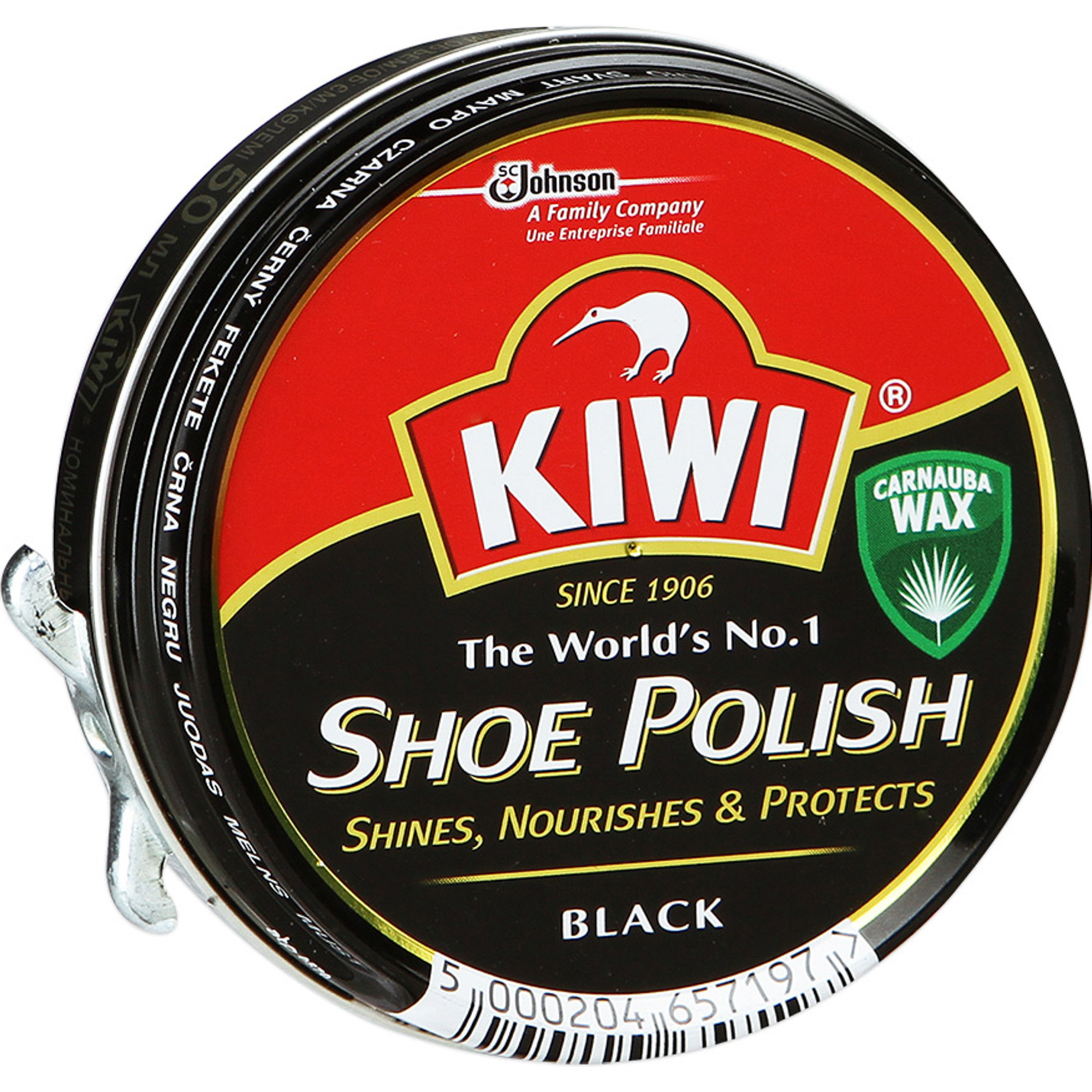 фото Крем для обуви kiwi shoe polish черный 50 мл