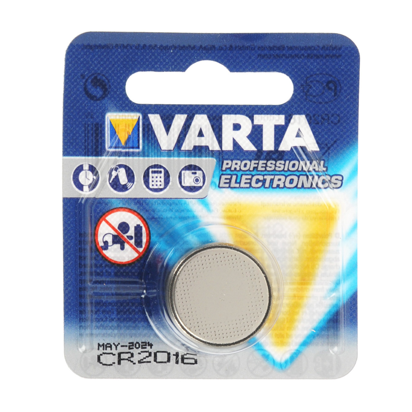 

Батарейки Varta Professional Electronics Lithium CR2016 1 шт, Серебристый