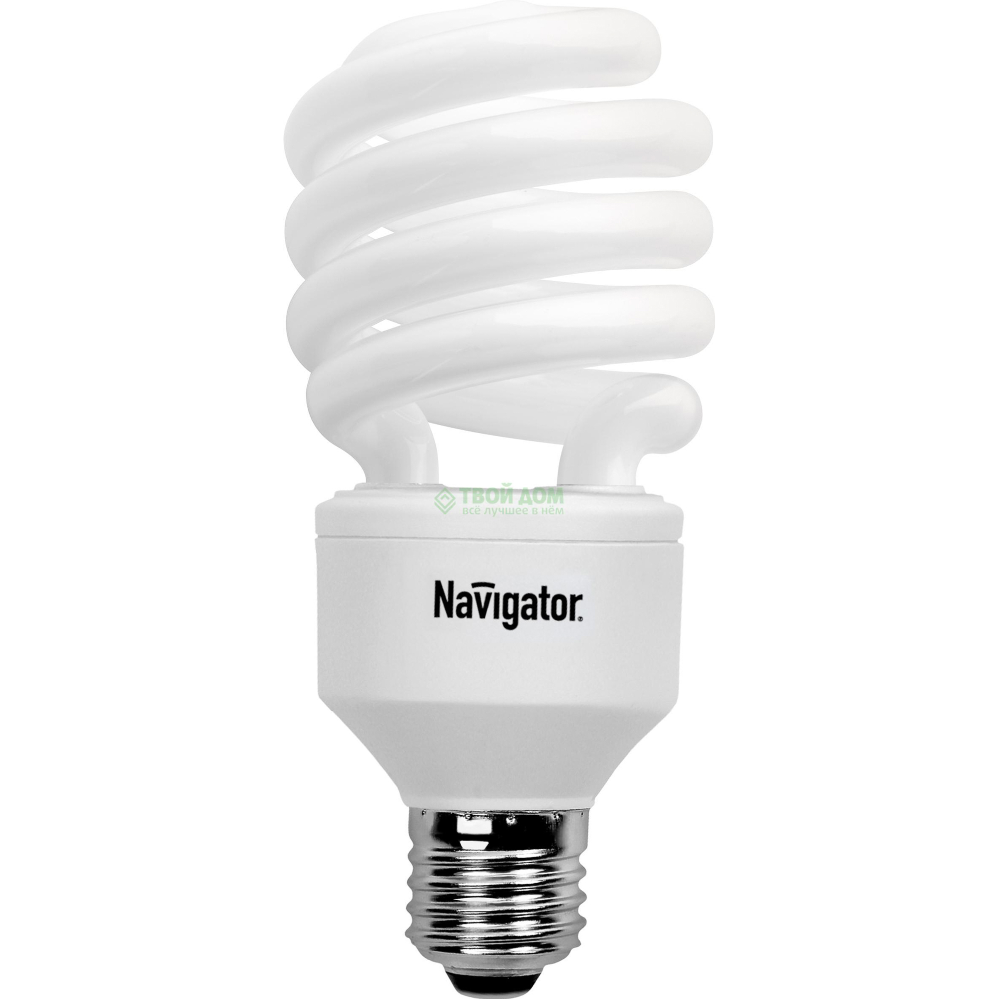 

Лампа энергосберегающая Navigator 30Вт спираль цоколь Е27 (теплый свет)