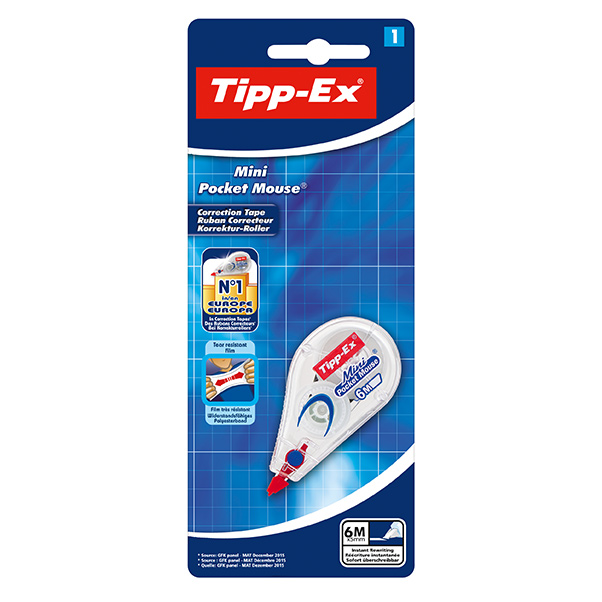 

Корректирующая лента Tipp-Ex Mini Pocket Mouse 6 м х 5 мм, Белый